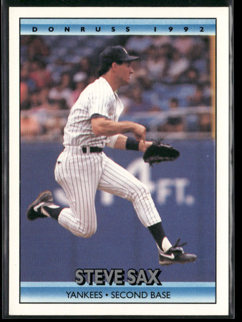 Steve Sax 1992 Donruss #729b New York Yankees