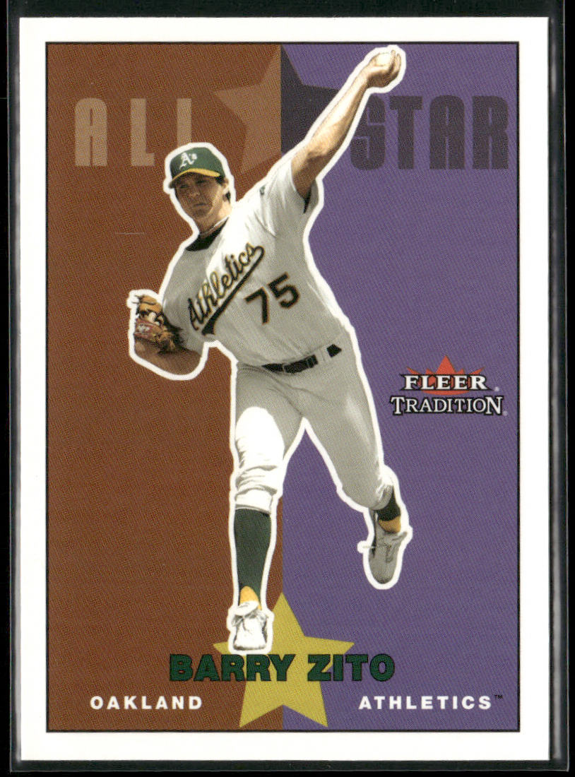 Barry Zito 2003 Fleer Tradition Update #U222 Oakland Athletics