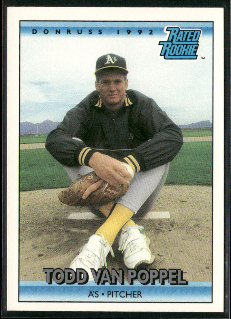 Todd Van Poppel 1992 Donruss #9b Oakland Athletics front
