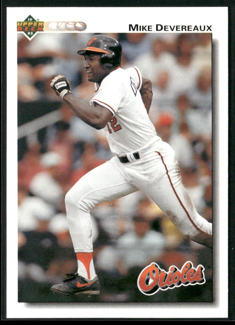 Mike Devereaux 1992 Upper Deck #209 Baltimore Orioles front