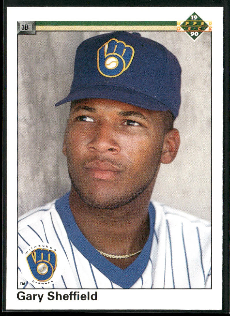 Gary Sheffield 1990 Upper Deck #157b Milwaukee Brewers front