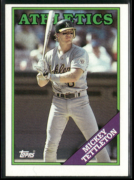 Mickey Tettleton 1988 Topps #143 Oakland Athletics front