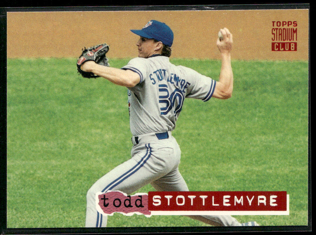 Todd Stottlemyre 1994 Stadium Club #563 Toronto Blue Jays front