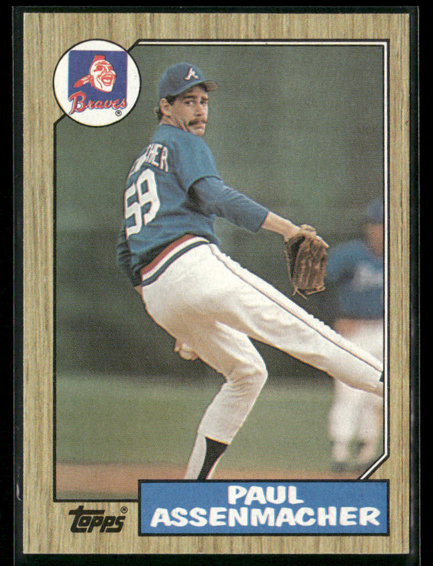 Paul Assenmacher 1987 Topps #132 RC Atlanta Braves front