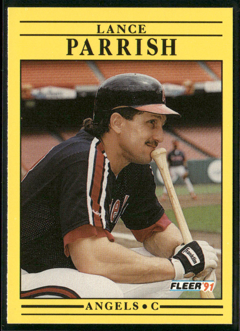 Lance Parrish 1991 Fleer #321 California Angels