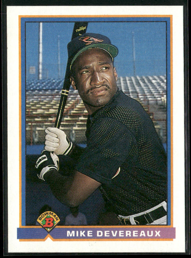 Mike Devereaux 1991 Bowman #93 Baltimore Orioles