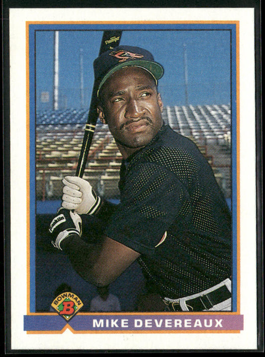 Mike Devereaux 1991 Bowman #93 Baltimore Orioles