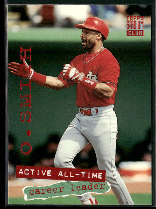 Ozzie Smith 1994 Stadium Club #541 St. Louis Cardinals front