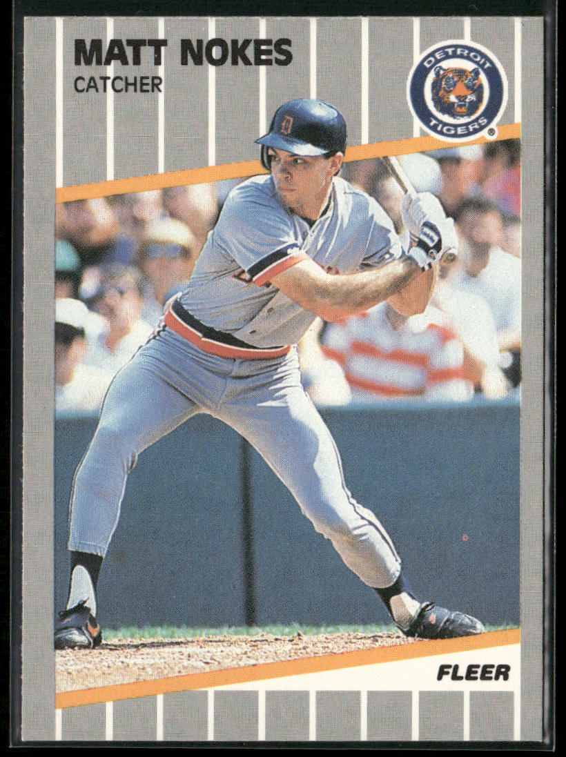 Matt Nokes 1989 Fleer #140 Detroit Tigers