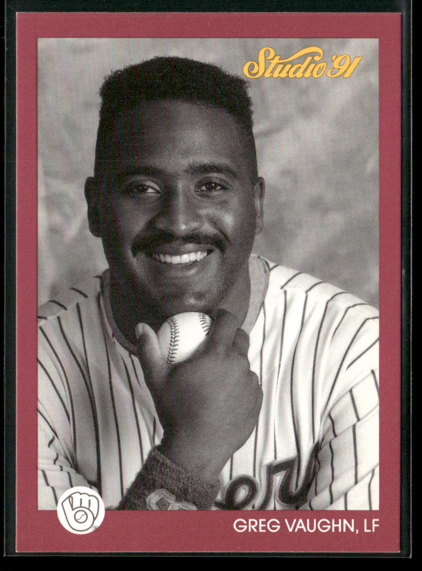 Greg Vaughn 1991 Studio #79 Milwaukee Brewers front