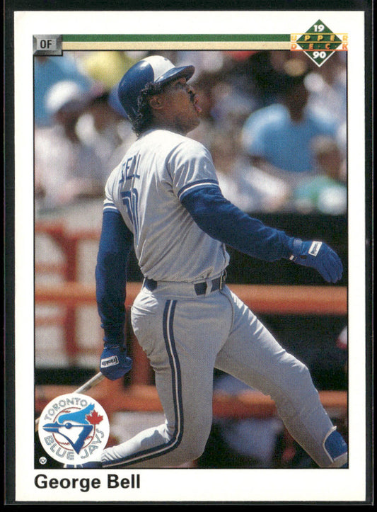 George Bell 1990 Upper Deck #127a Toronto Blue Jays front
