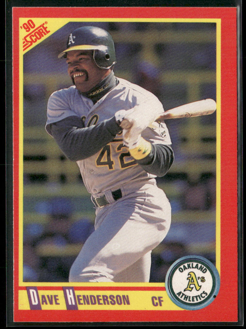 Dave Henderson 1990 Score #325 Oakland Athletics