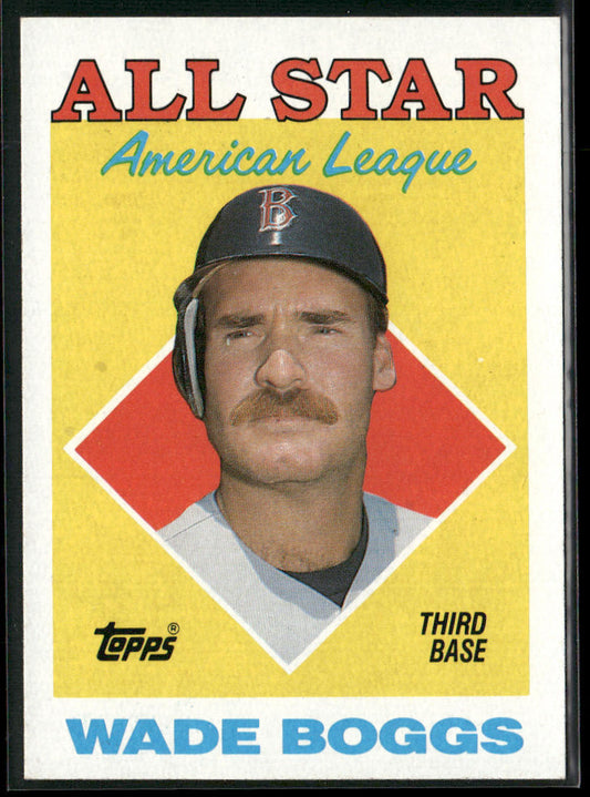 Wade Boggs 1988 Topps #388 Boston Red Sox front
