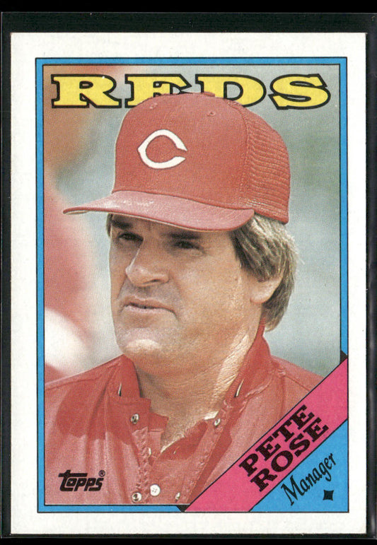 Pete Rose 1988 Topps #475 Cincinnati Reds front