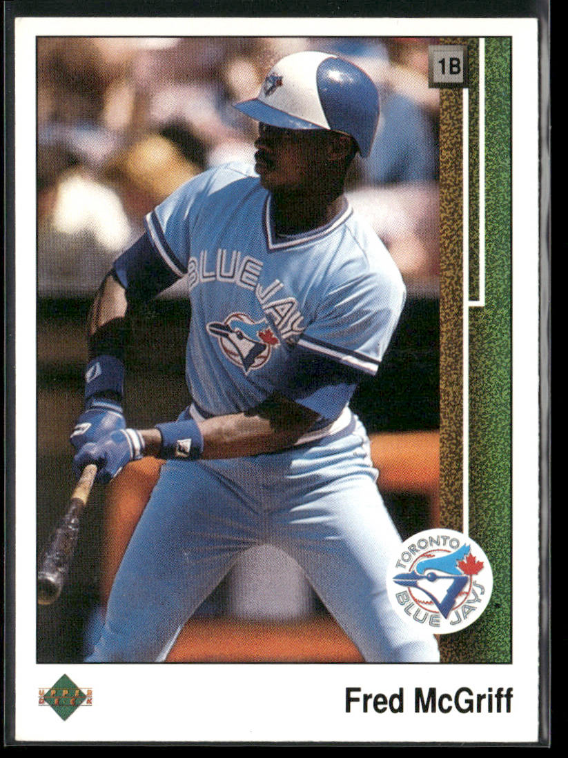 Fred McGriff 1989 Upper Deck #572 Toronto Blue Jays
