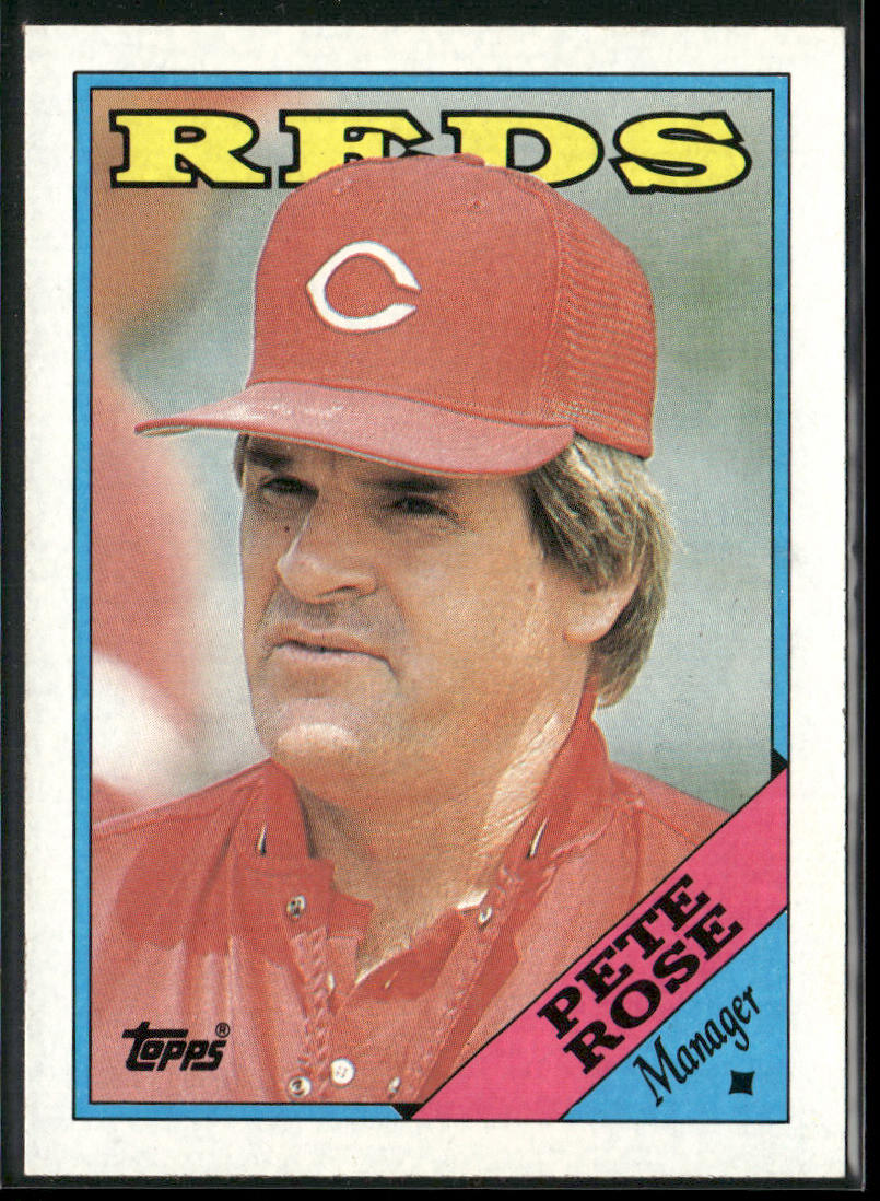 Pete Rose 1988 Topps #475 Cincinnati Reds front