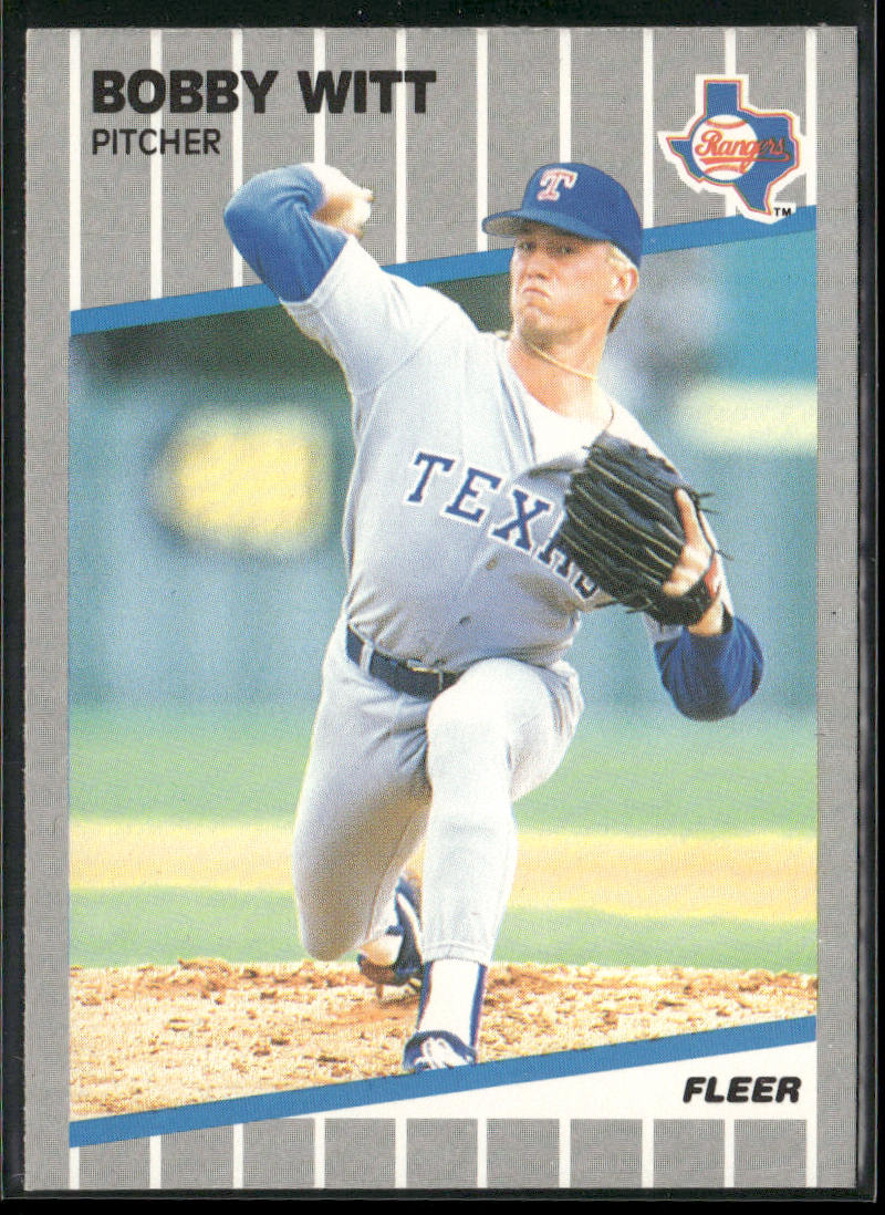Bobby Witt 1989 Fleer #537 Texas Rangers