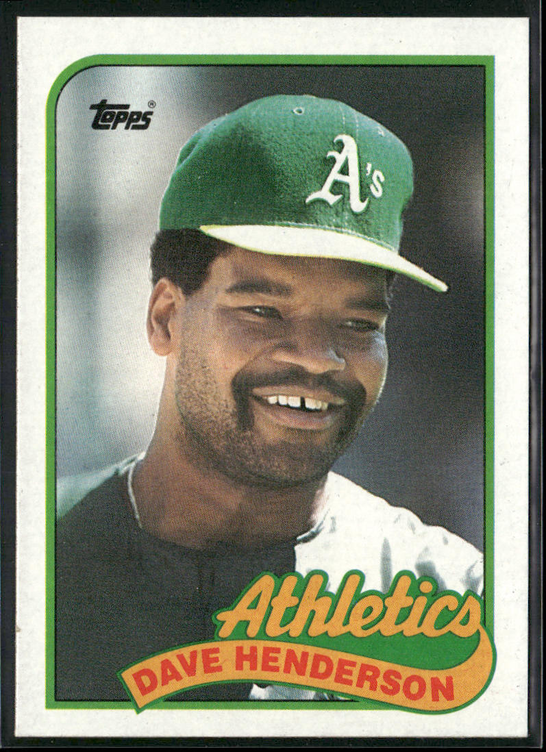 Dave Henderson 1989 Topps #527 Oakland Athletics