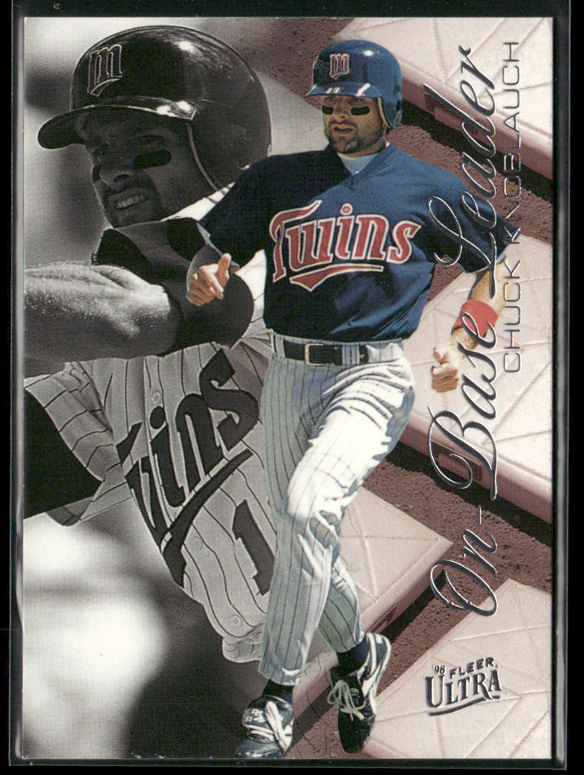 Chuck Knoblauch 1996 Ultra On-Base Leaders #5 Minnesota Twins