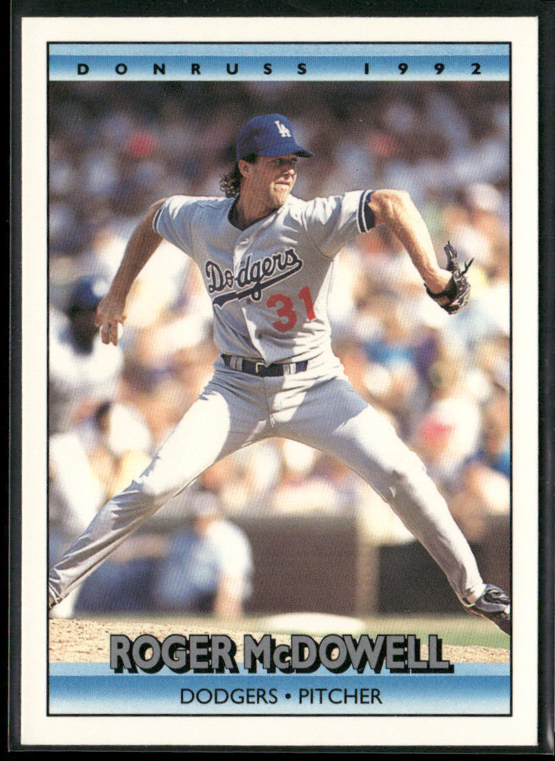 Roger McDowell 1992 Donruss #750b Los Angeles Dodgers