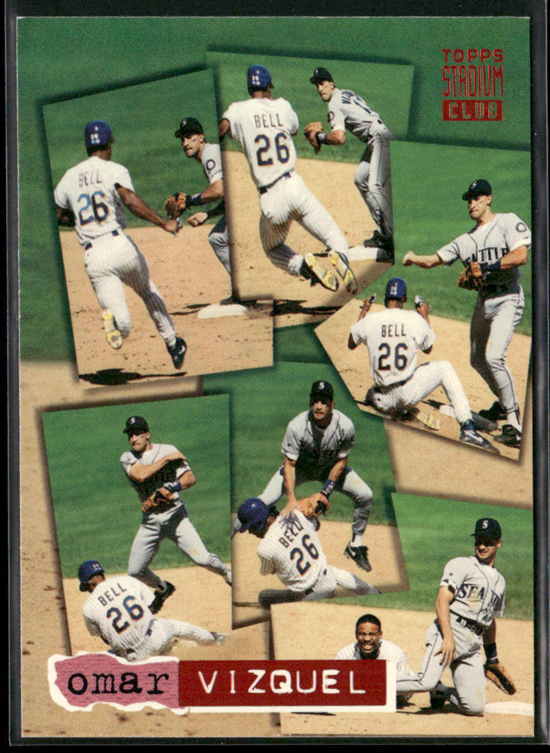 Omar Vizquel 1994 Stadium Club #93 Seattle Mariners