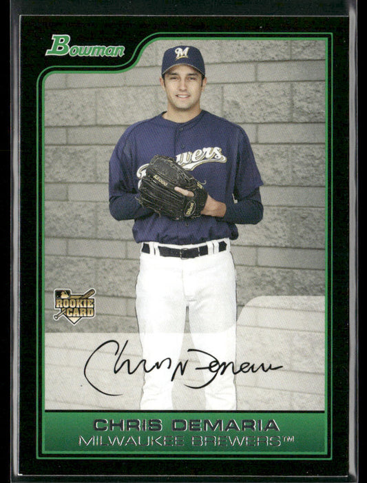 Chris Demaria 2006 Bowman #211 RC Milwaukee Brewers