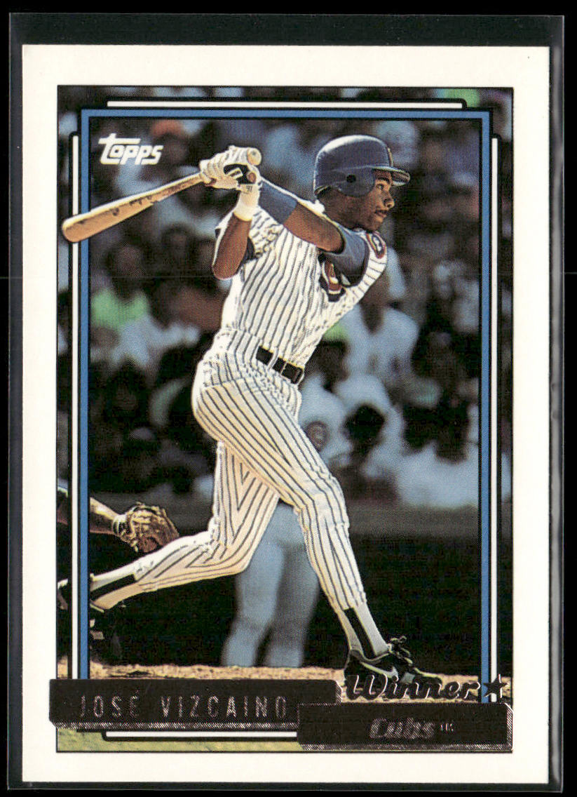 Jose Vizcaino 1992 Topps Gold Winners #561 Chicago Cubs