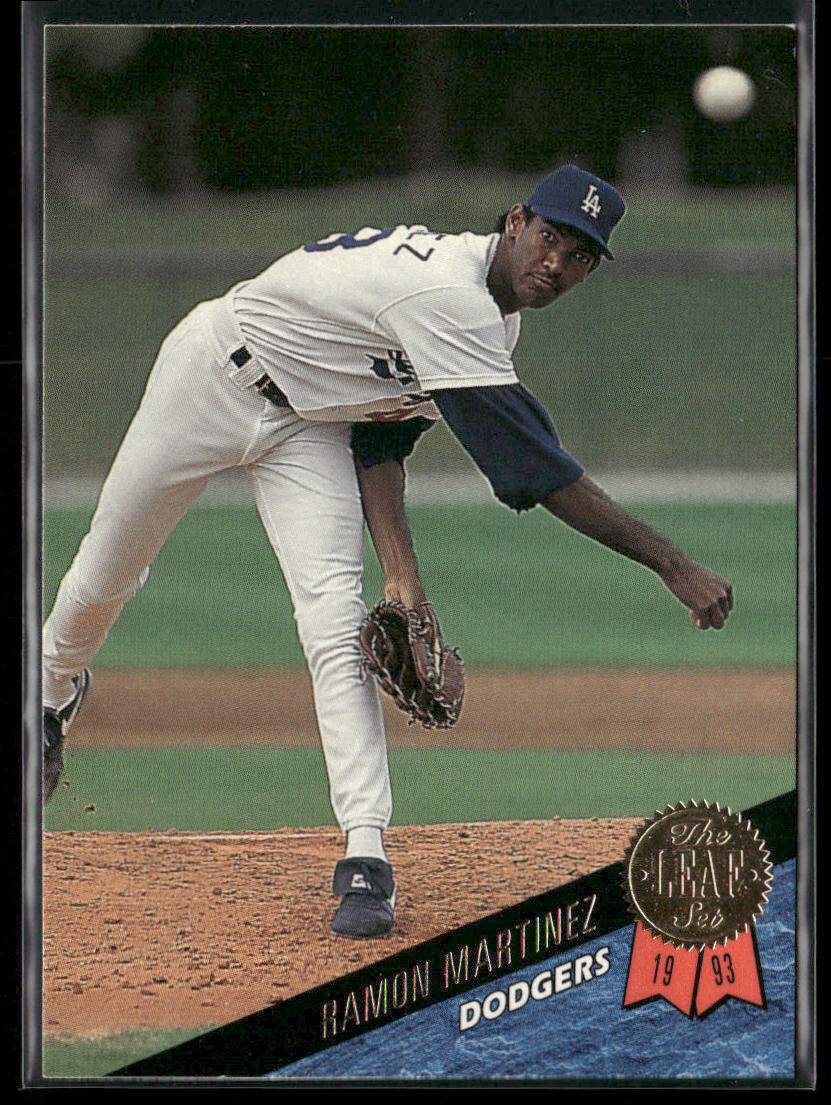 Ramon Martinez 1993 Leaf #335 Los Angeles Dodgers