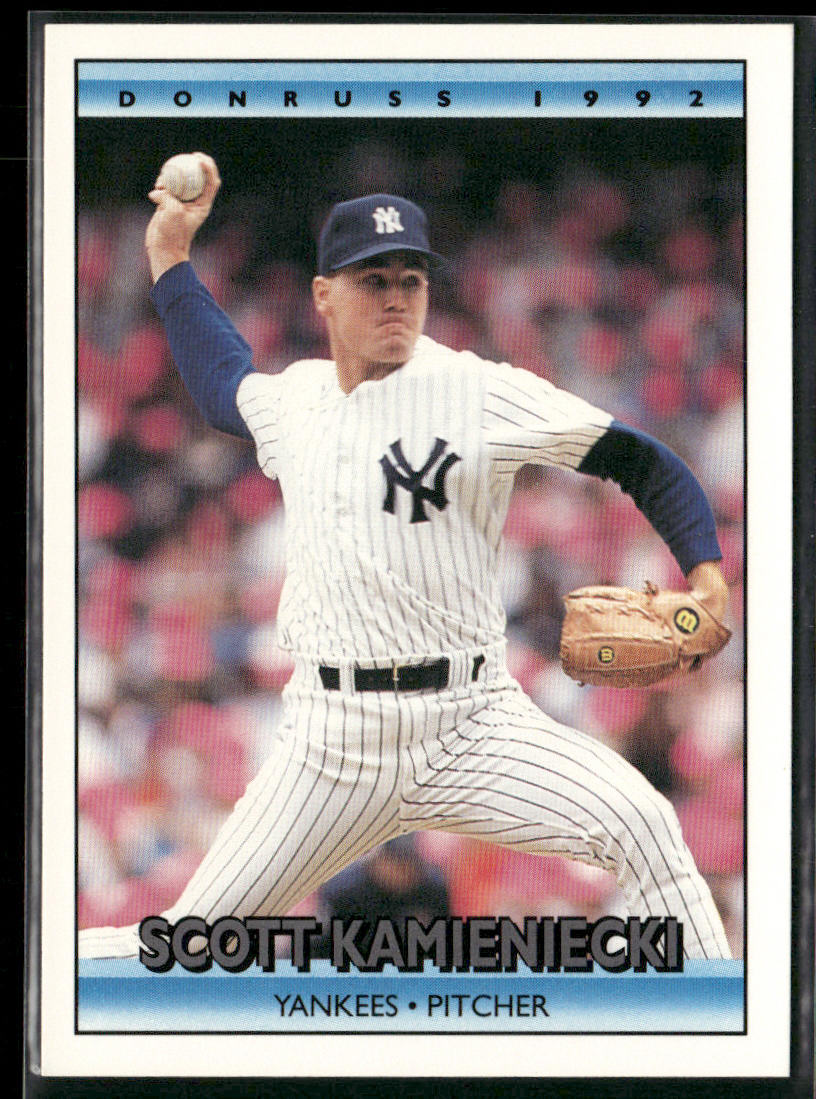 Scott Kamieniecki 1992 Donruss #195b New York Yankees front