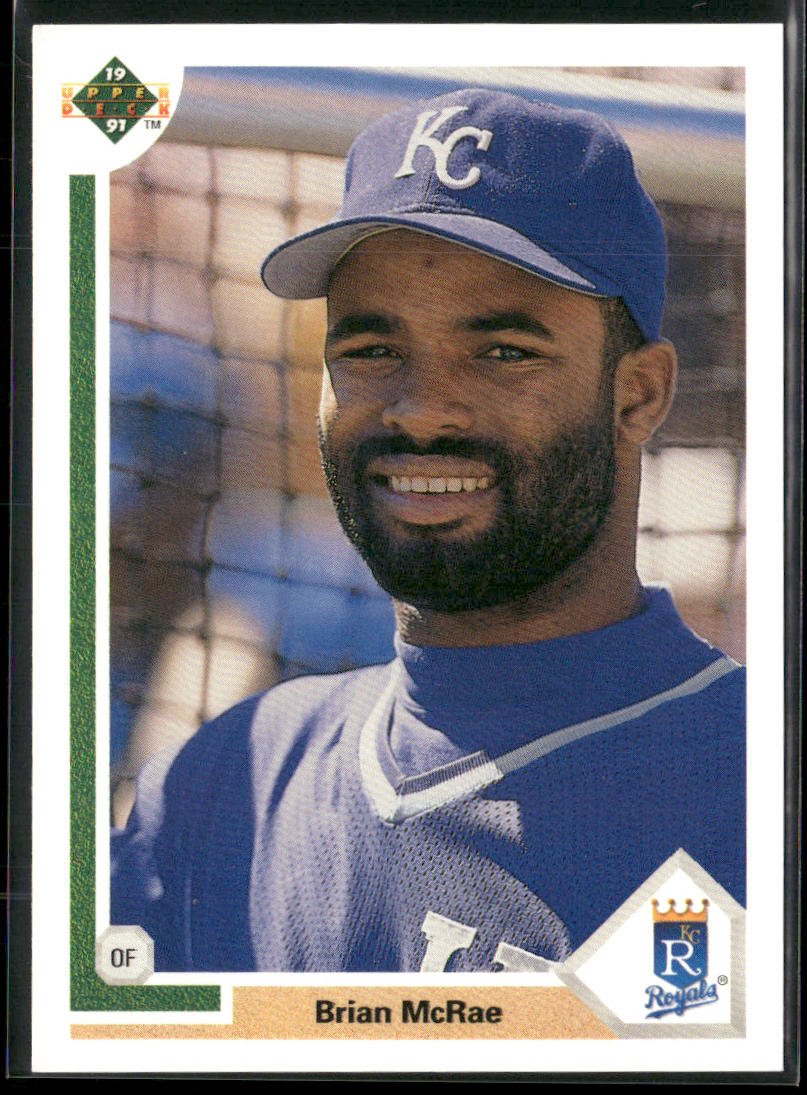 Brian McRae 1991 Upper Deck #543b RC Kansas City Royals