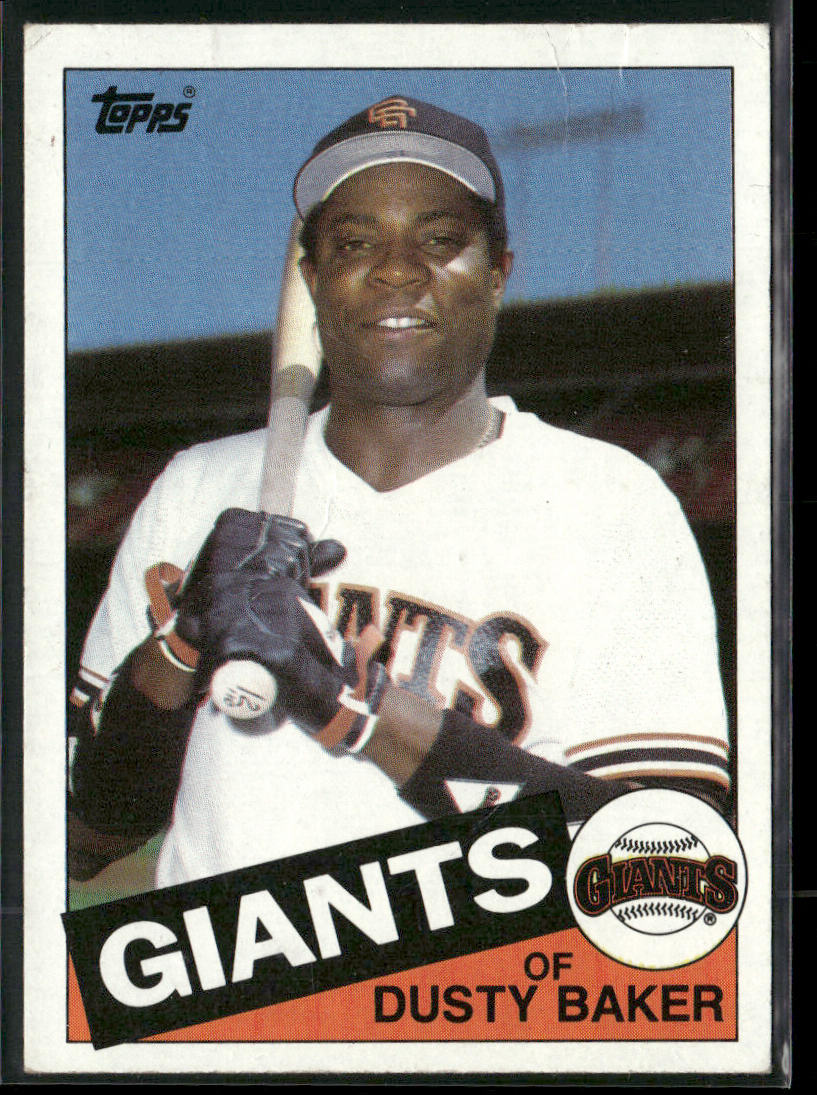 Dusty Baker 1985 Topps #165 San Francisco Giants