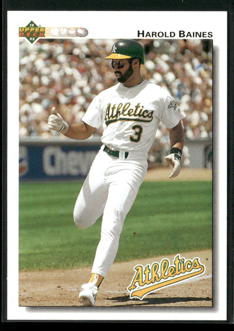 Harold Baines 1992 Upper Deck #158 Oakland Athletics