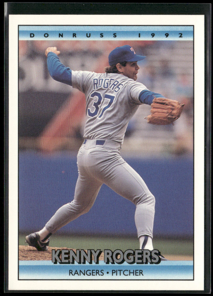Kenny Rogers 1992 Donruss #368b Texas Rangers front