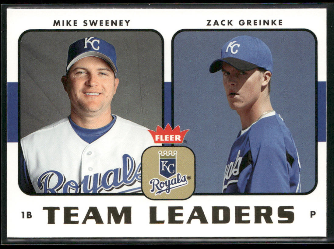 Mike Sweeney / Zack Greinke 2006 Fleer Team Leaders #TL-13 Kansas City Royals