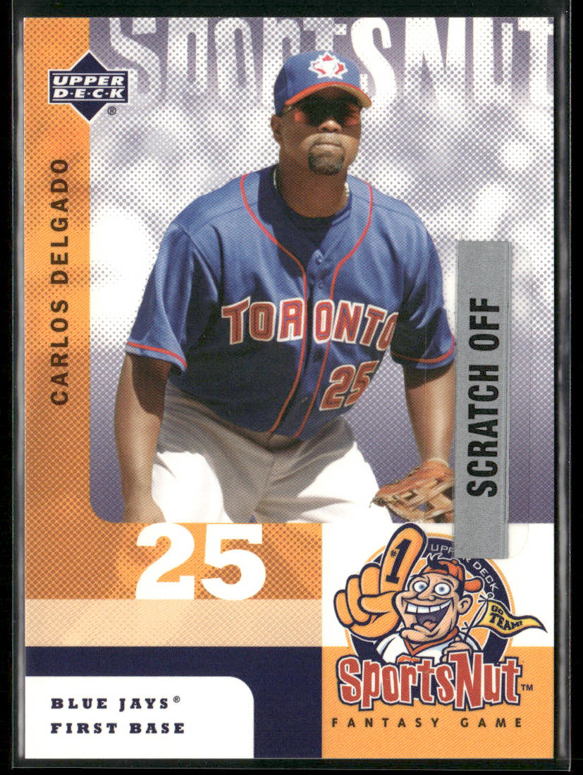Carlos Delgado 2003 Upper Deck MVP SportsNut #SN59 Toronto Blue Jays