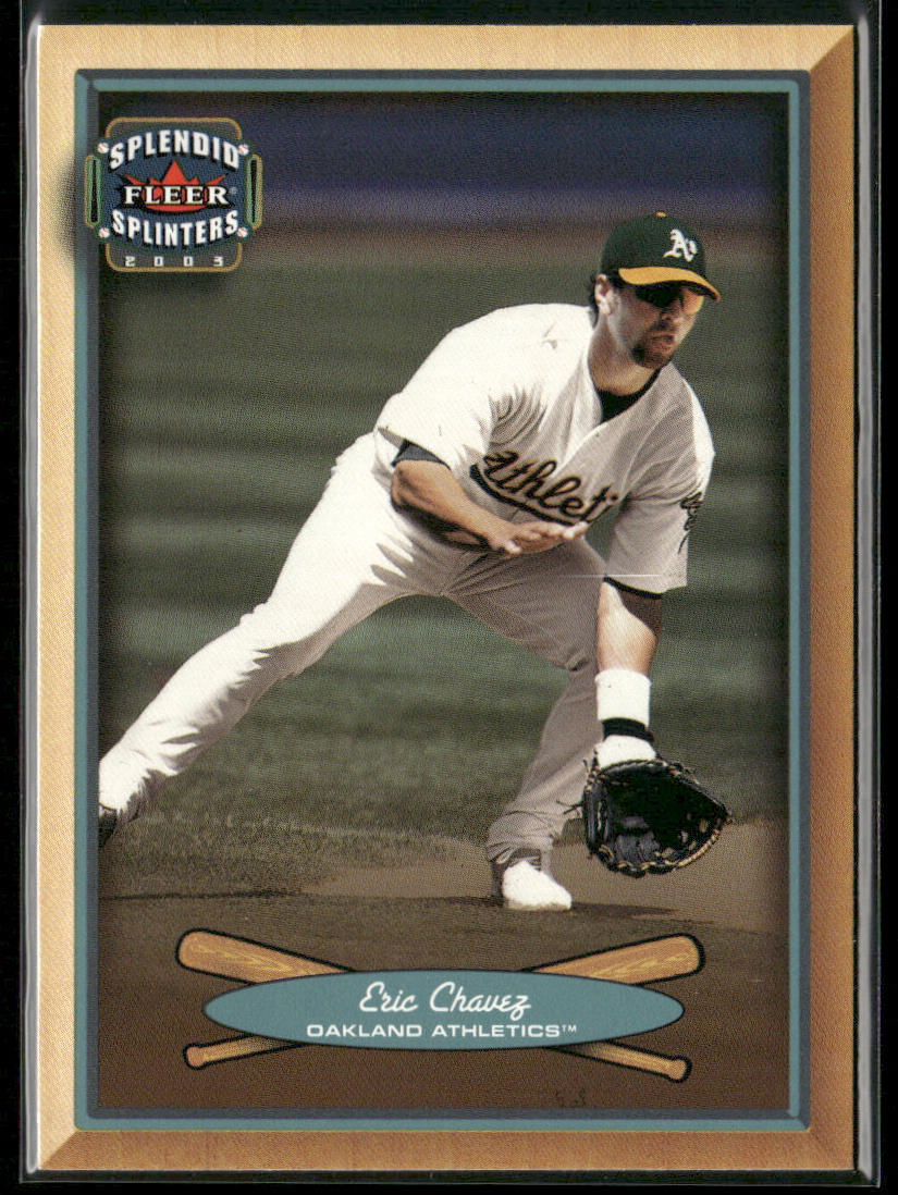 Eric Chavez 2003 Fleer Splendid Splinters #38 Oakland Athletics