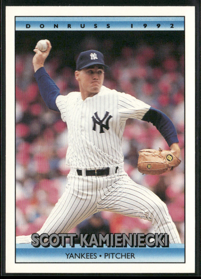Scott Kamieniecki 1992 Donruss #195b New York Yankees front