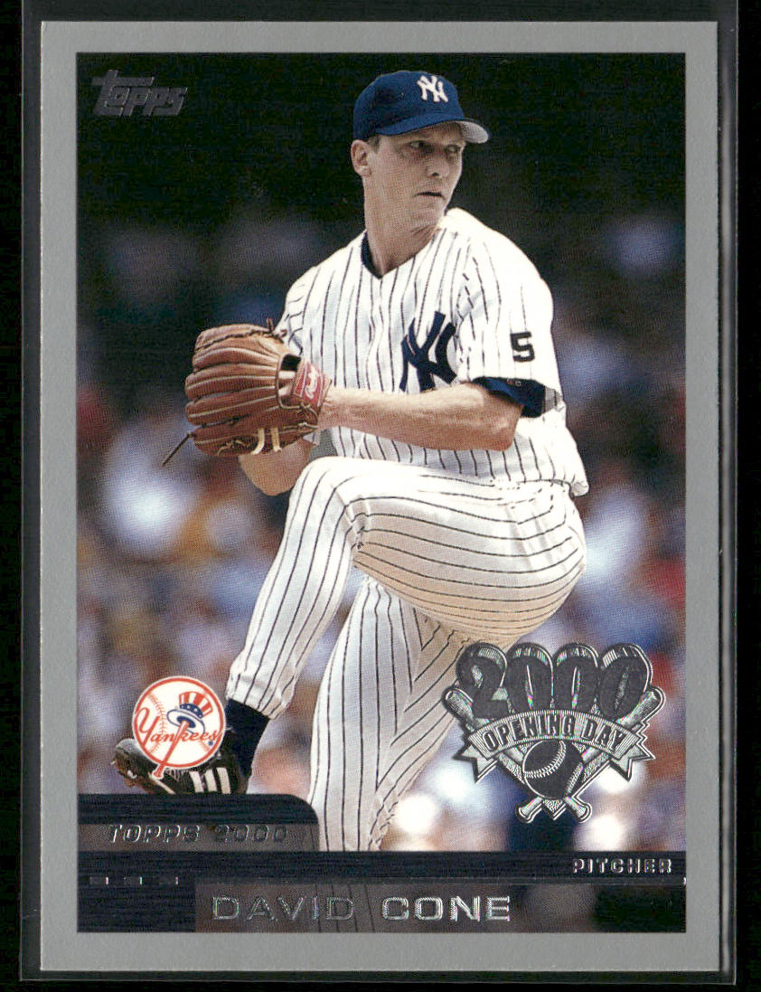 David Cone 2000 Topps Opening Day #58 New York Yankees