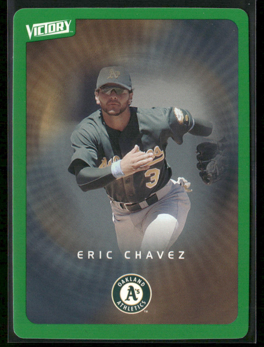 Eric Chavez 2003 Upper Deck Victory Tier 1 Green #63 Oakland Athletics
