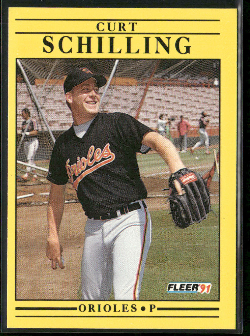 Curt Schilling 1991 Fleer #491 Baltimore Orioles