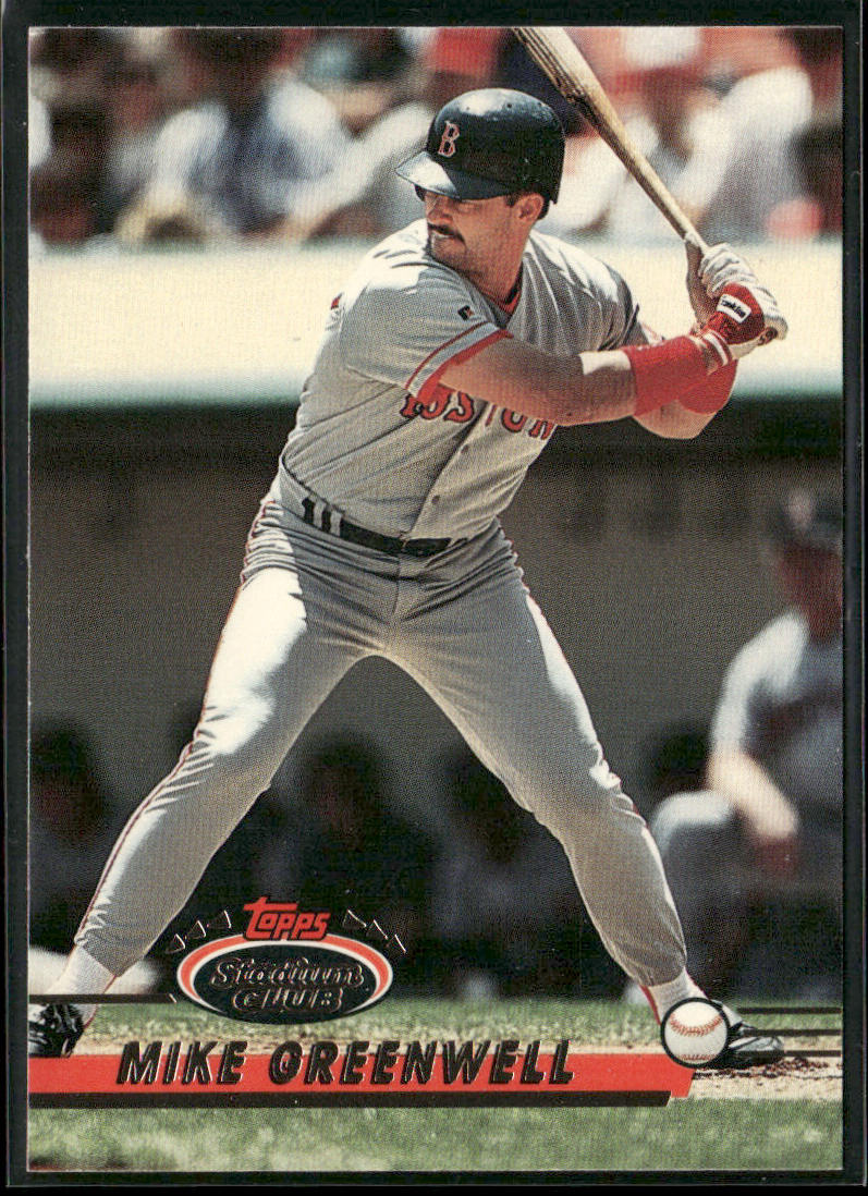 Mike Greenwell 1993 Stadium Club #86 Boston Red Sox