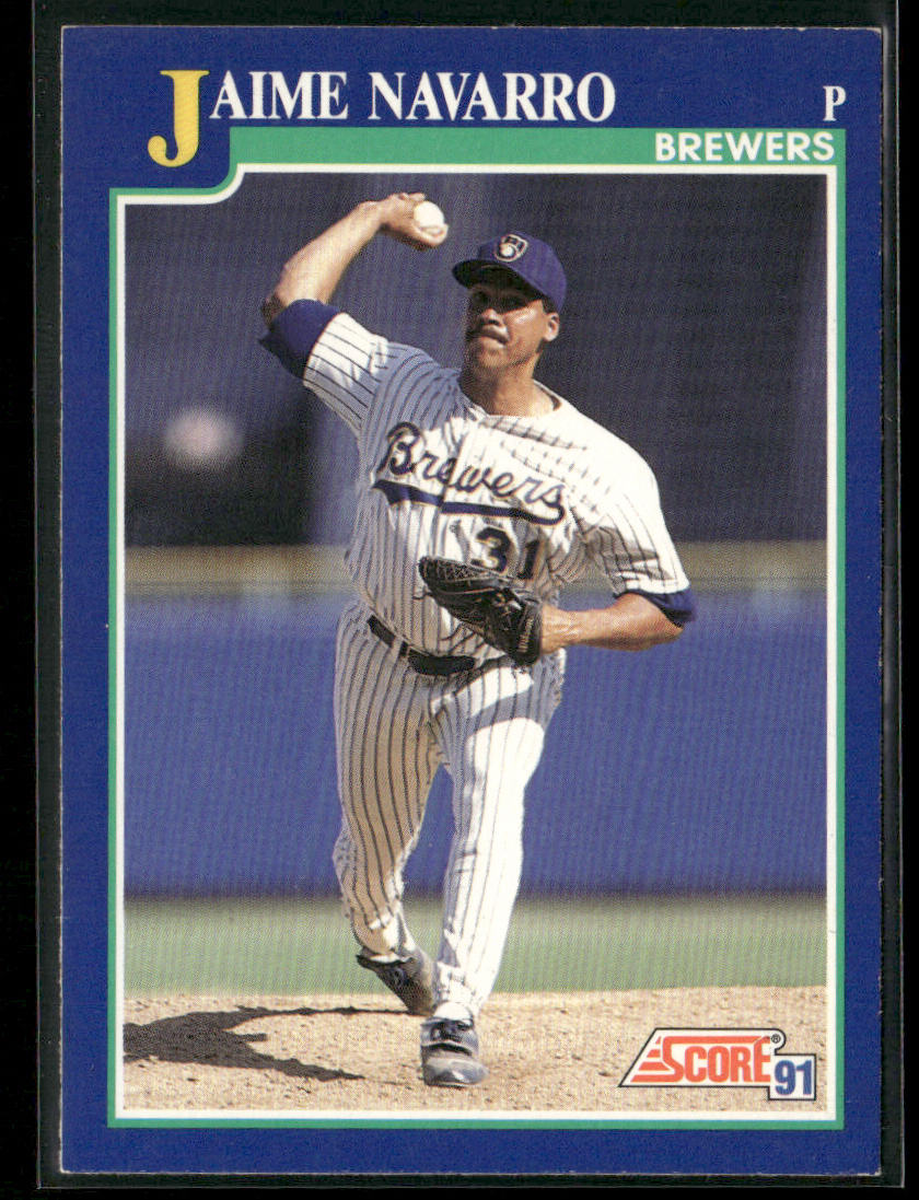 Jaime Navarro 1991 Score #102 Milwaukee Brewers