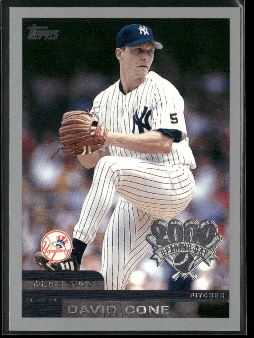 David Cone 2000 Topps Opening Day #58 New York Yankees front