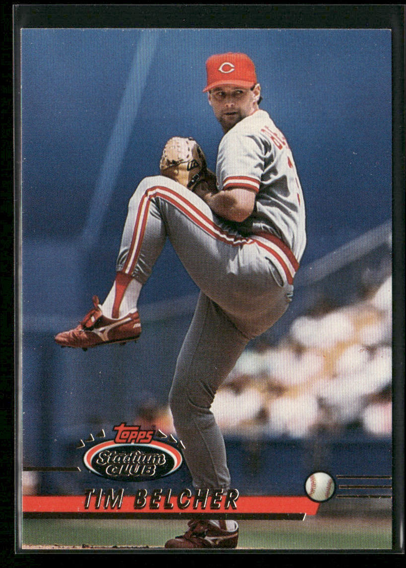 Tim Belcher 1993 Stadium Club #9 Cincinnati Reds front