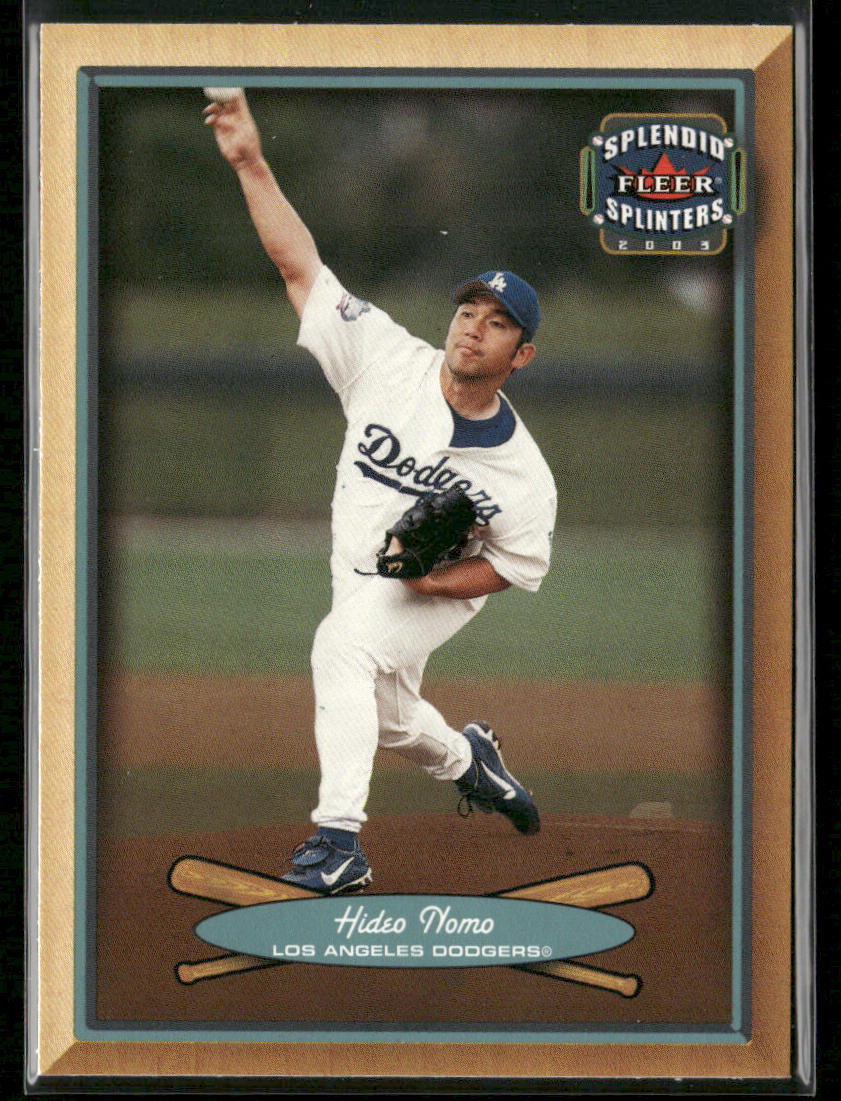 Hideo Nomo 2003 Fleer Splendid Splinters #56 Los Angeles Dodgers