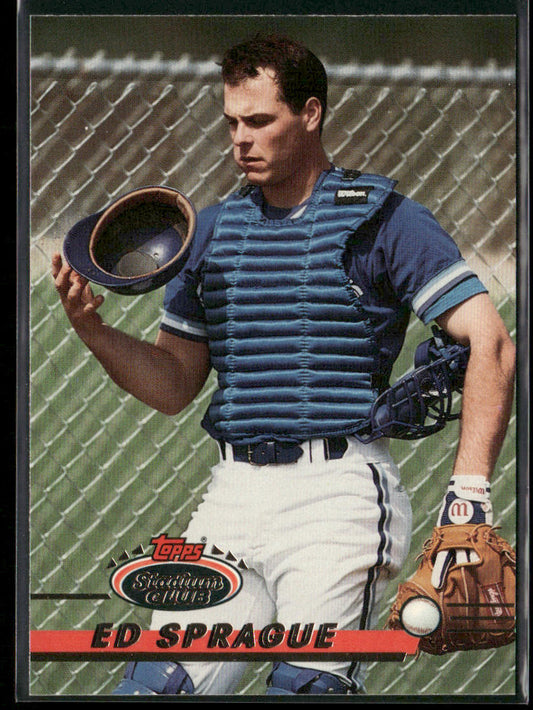 Ed Sprague 1993 Stadium Club #90 Toronto Blue Jays front