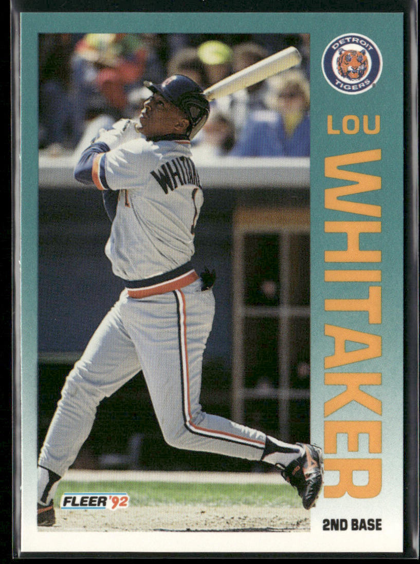 Lou Whitaker 1992 Fleer #149 Detroit Tigers