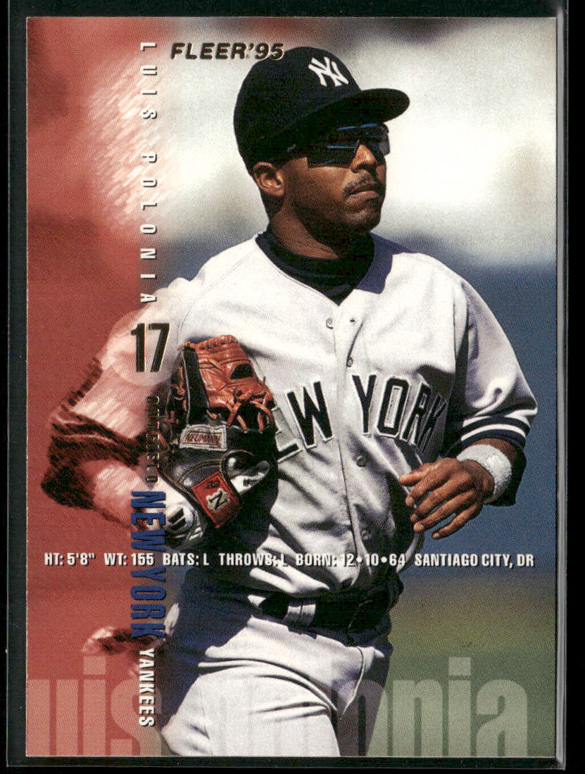 Luis Polonia 1995 Fleer #80 New York Yankees