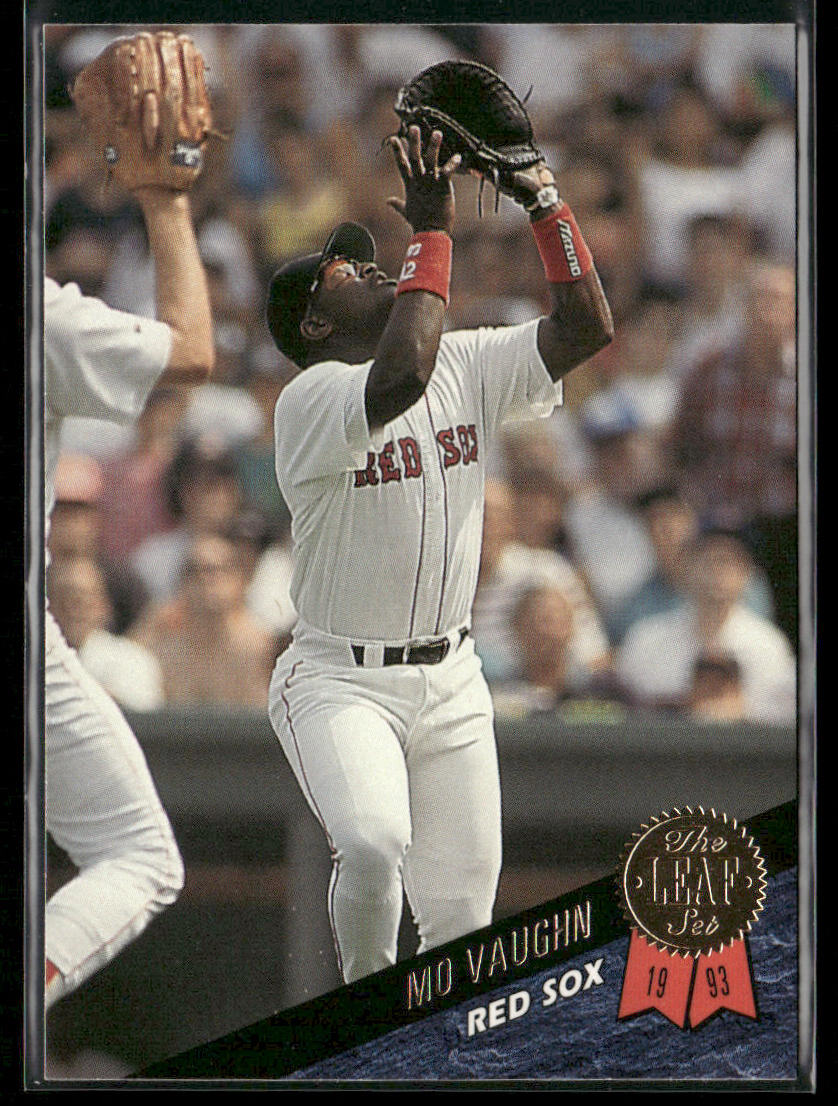 Mo Vaughn 1993 Leaf #432 Boston Red Sox