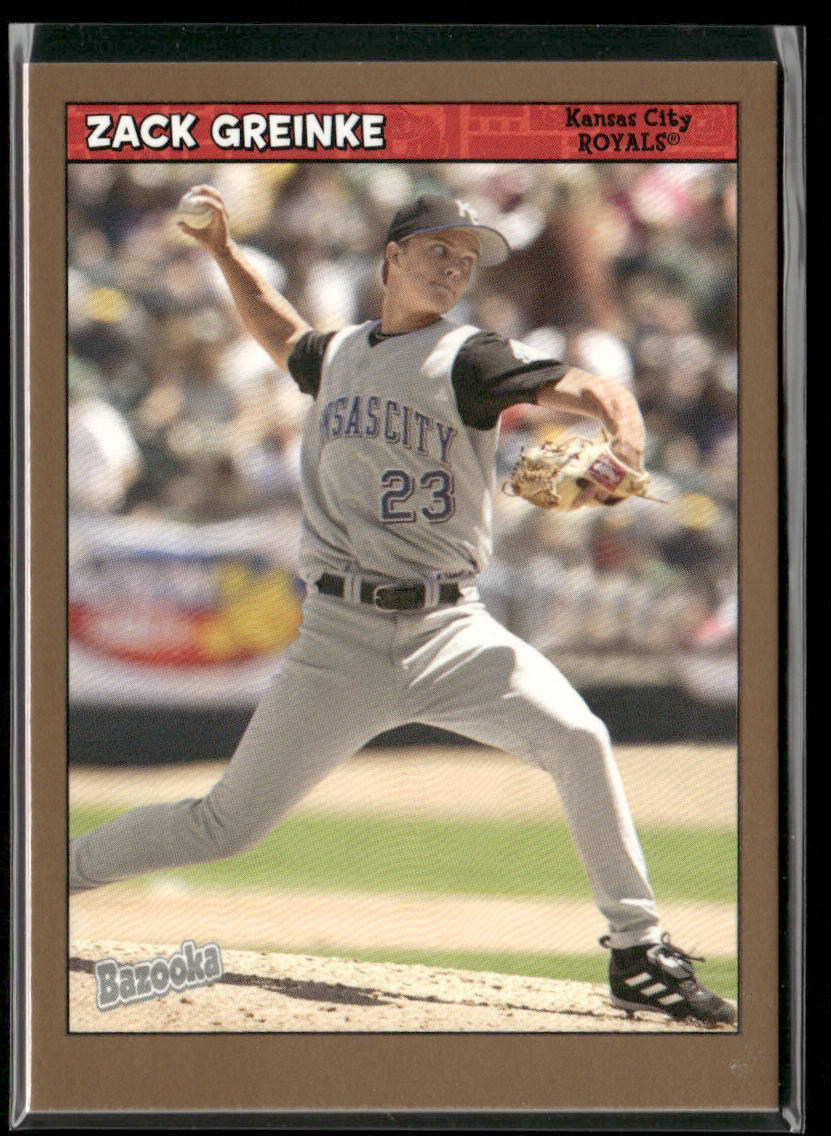 Zack Greinke 2006 Bazooka Gold Chunks #129 Kansas City Royals